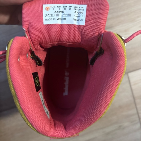 Timberland Vibram® Euro Waterproof Hiking Shoe Boot Women’s 8 - Picture 6 of 6